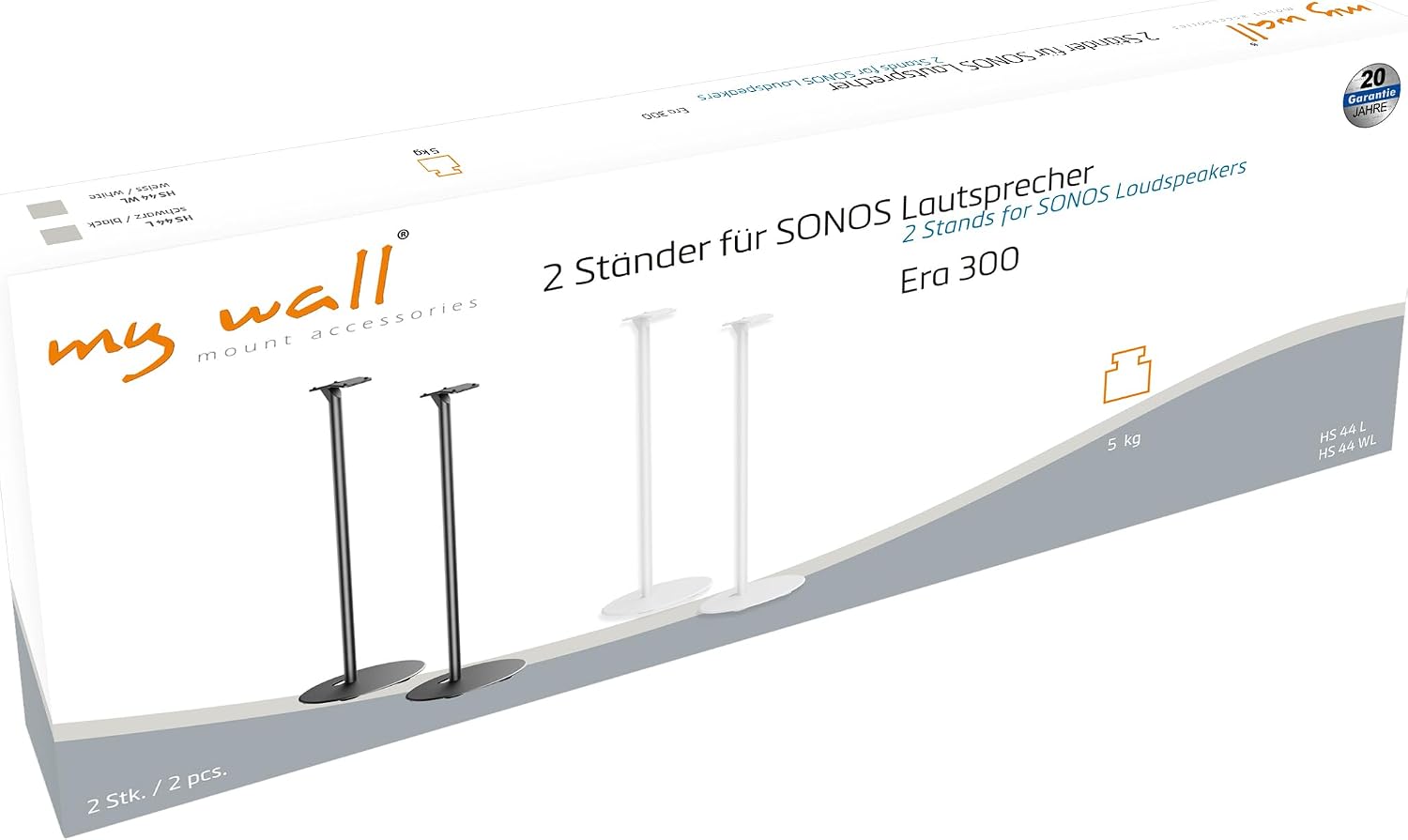 Thumbnail 6 de Lot de 2 Supports de Sol pour Sonos Era300 HS44L — Design intemporel et gestion des câbles