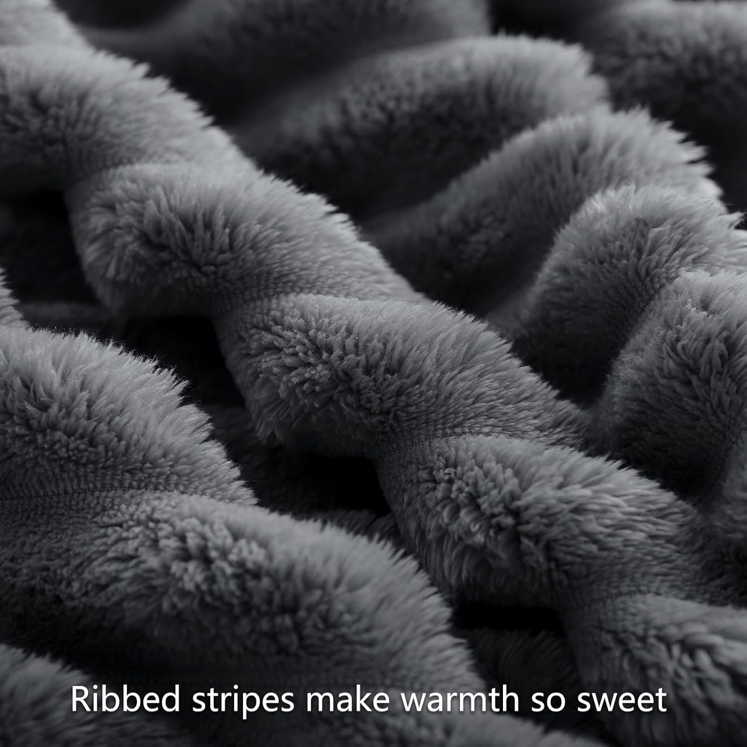 Thumbnail 5 de RUIKASI Kuscheldecke Grau 220x240 cm (XXL) – flauschige Fleece- und Sofadecke für Wohnzimmereinrichtung