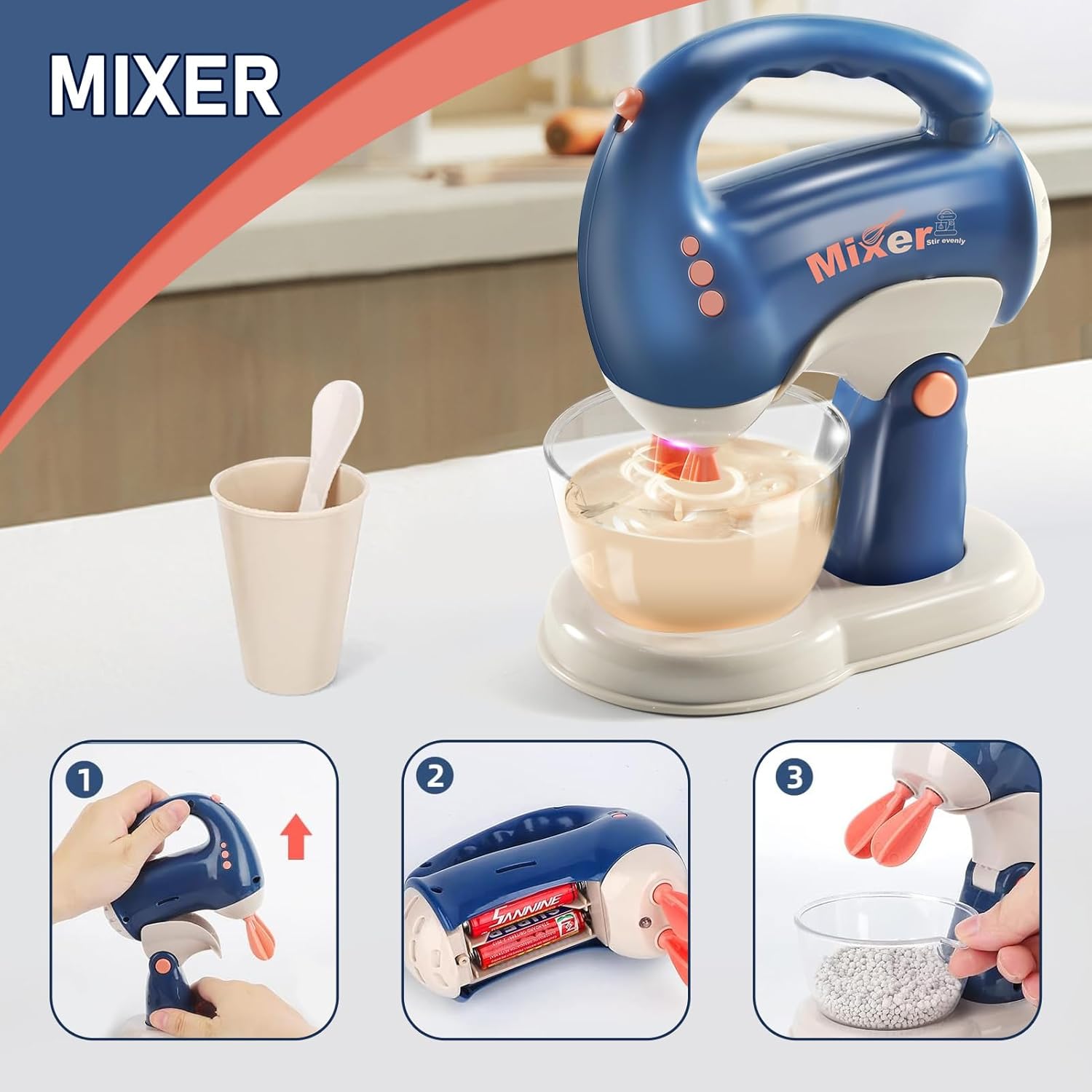 Thumbnail 6 de Cucina giocattolo set elettrodomestici per bambini 3‑6 anni