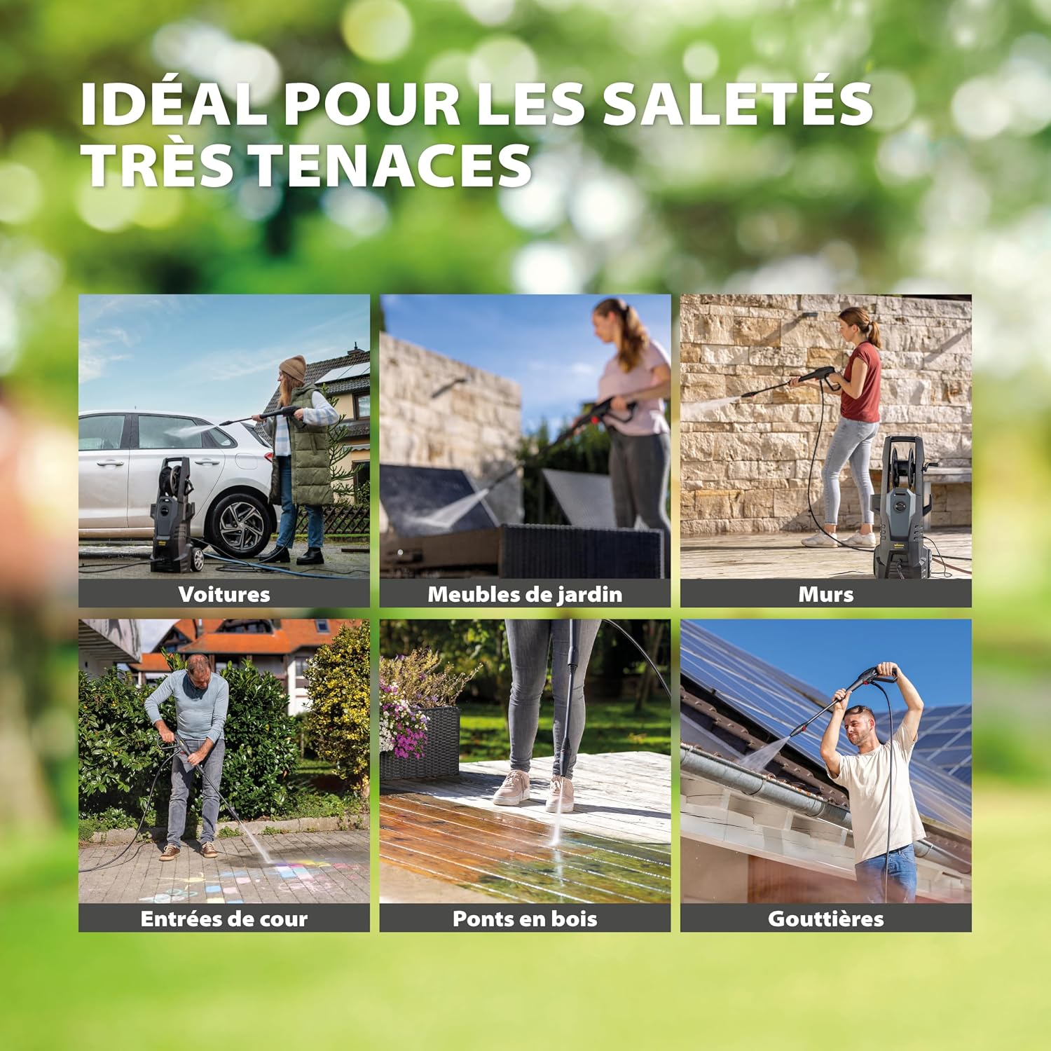 Detalle 2 de WAGNER AQUASTORM Premium – nettoyeur haute pression puissant avec buse turbo et à mousse