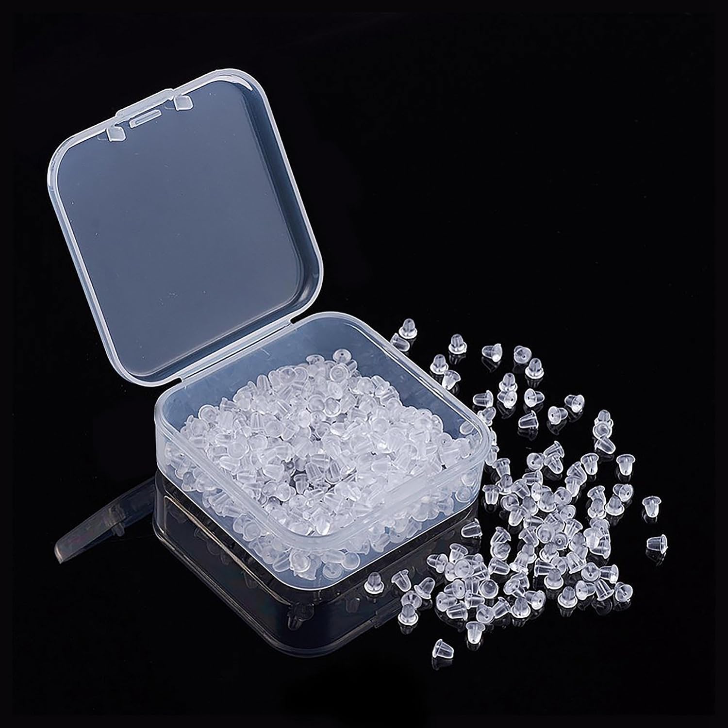 Detalle 1 de The Bead Shop chiusure a farfallina per orecchini, 25 paia in acciaio inox 304