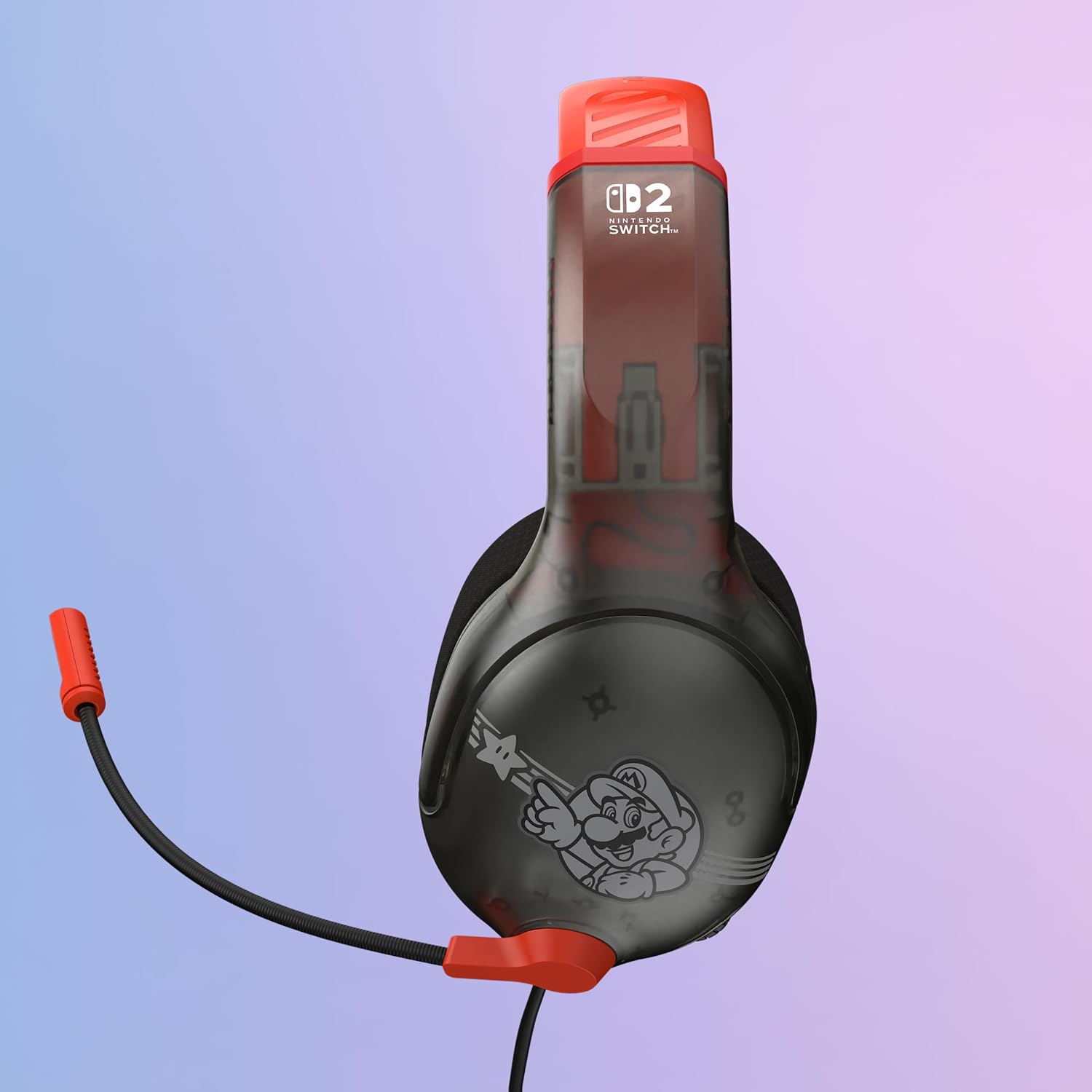 Detalle de Turtle Beach Airlite Fit Mario Star – Casque Gaming Filaire pour Nintendo Switch (licence officielle)