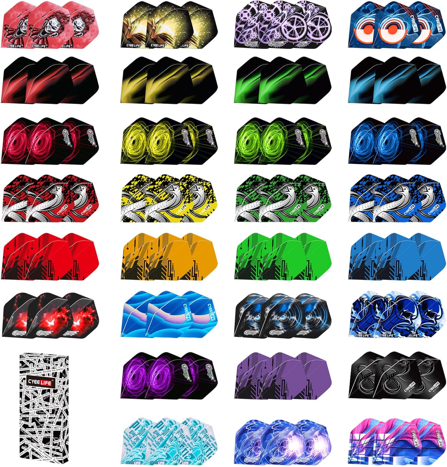 Thumbnail 1 de CyeeLife Standard Dart Flights 90 pcs dart flights