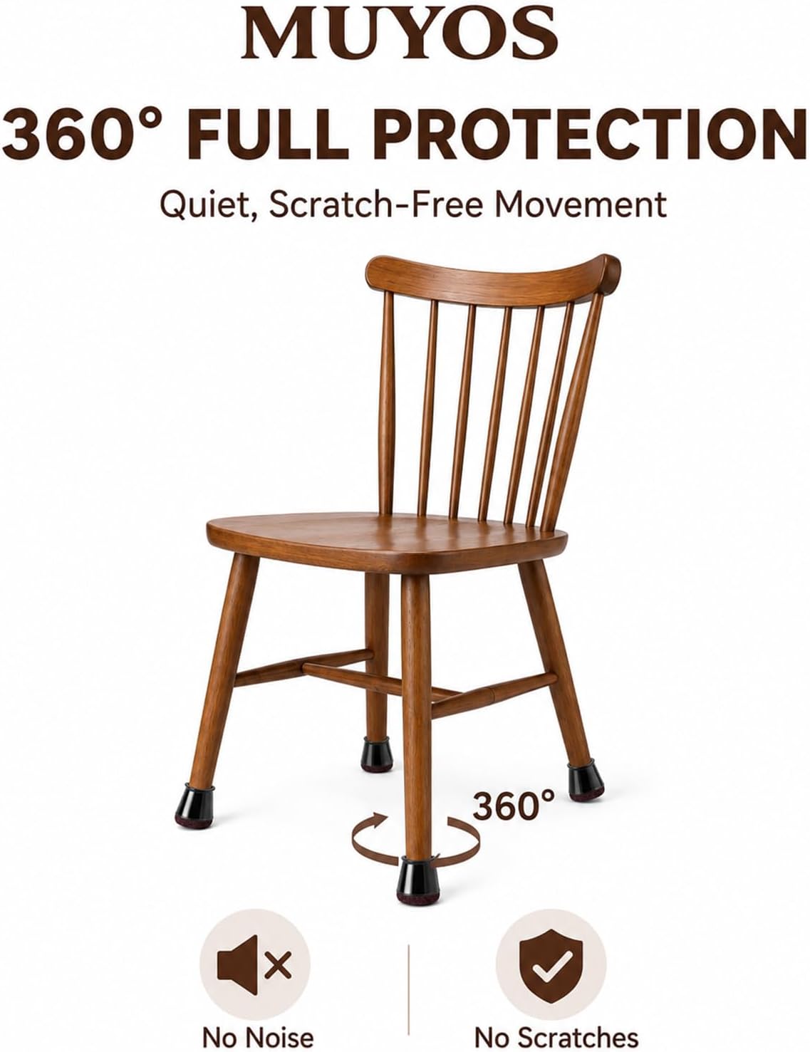 Detalle de MUYOS 32pcs Chair Leg Protectors Fit 14mm