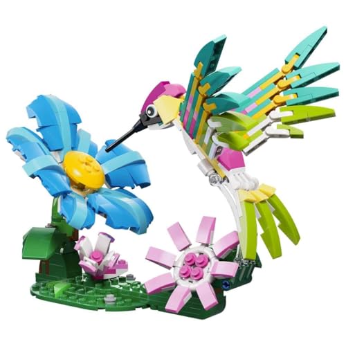 Detalle de LEGO Creator 3-en-1 Animaux Sauvages : Colibri Coloré (31384) – Jeu de construction imaginatif pour enfants à partir de 8 ans