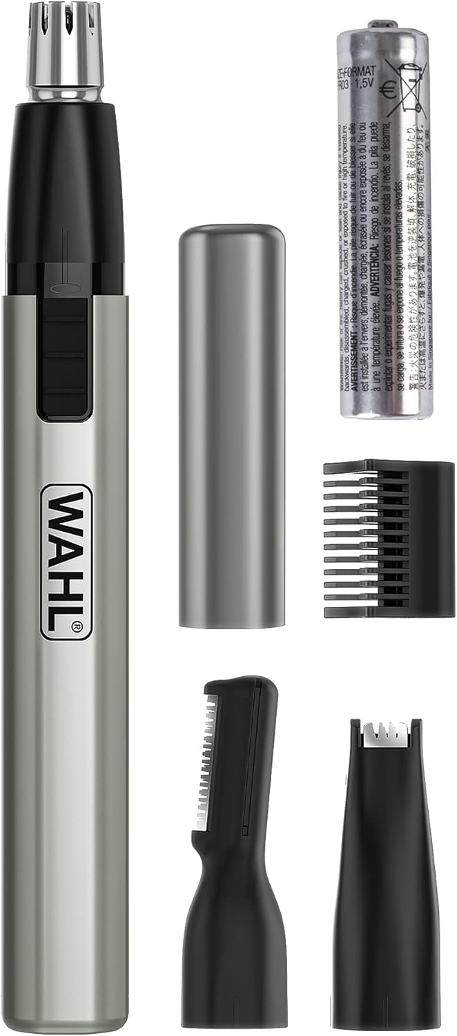 Detalle de Wahl Micro Finisher Nose Hair Trimmer 3-in-1: Nose, Ear and Eyebrow Care