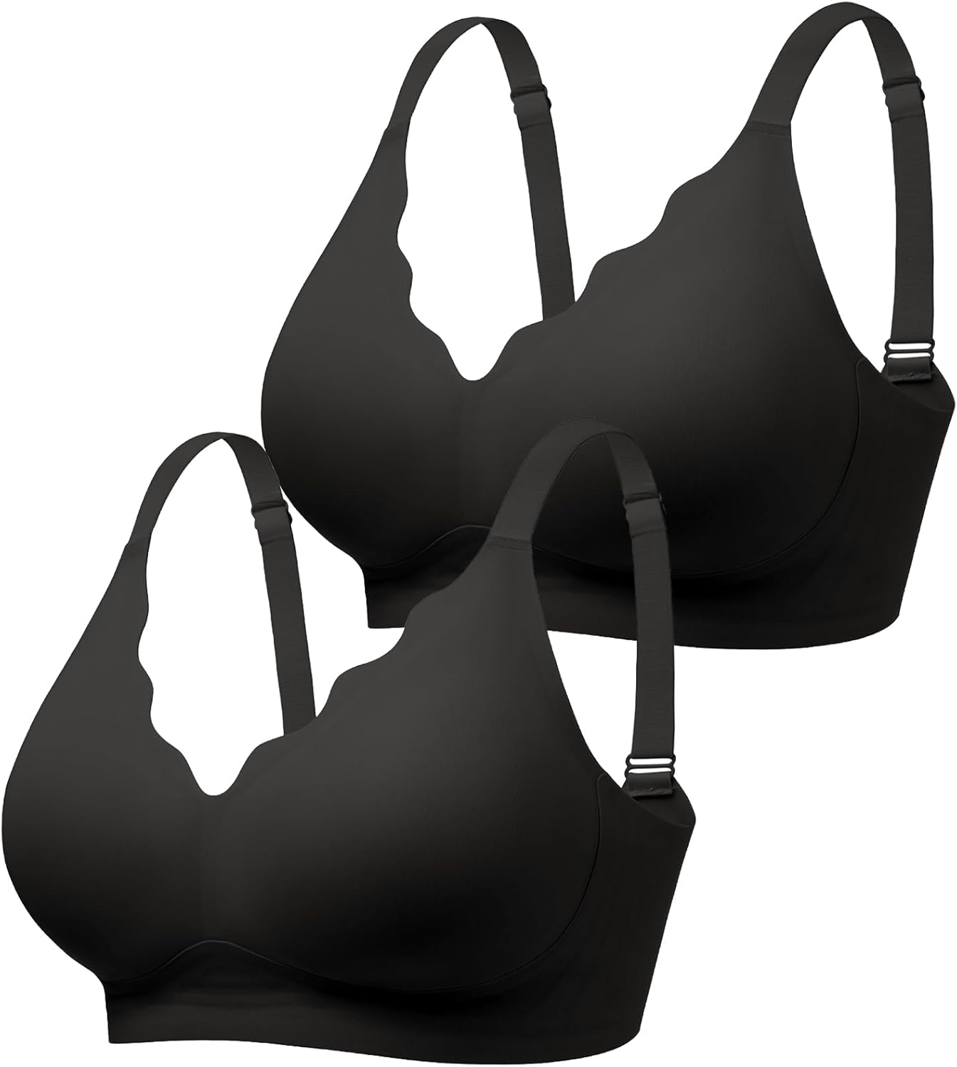 Detalle de Bügelloses BH für Damen ohne Bügel mit Unterstützung – nahtloses Bralette mit gepolsterten 3D-Schalen (A–D)