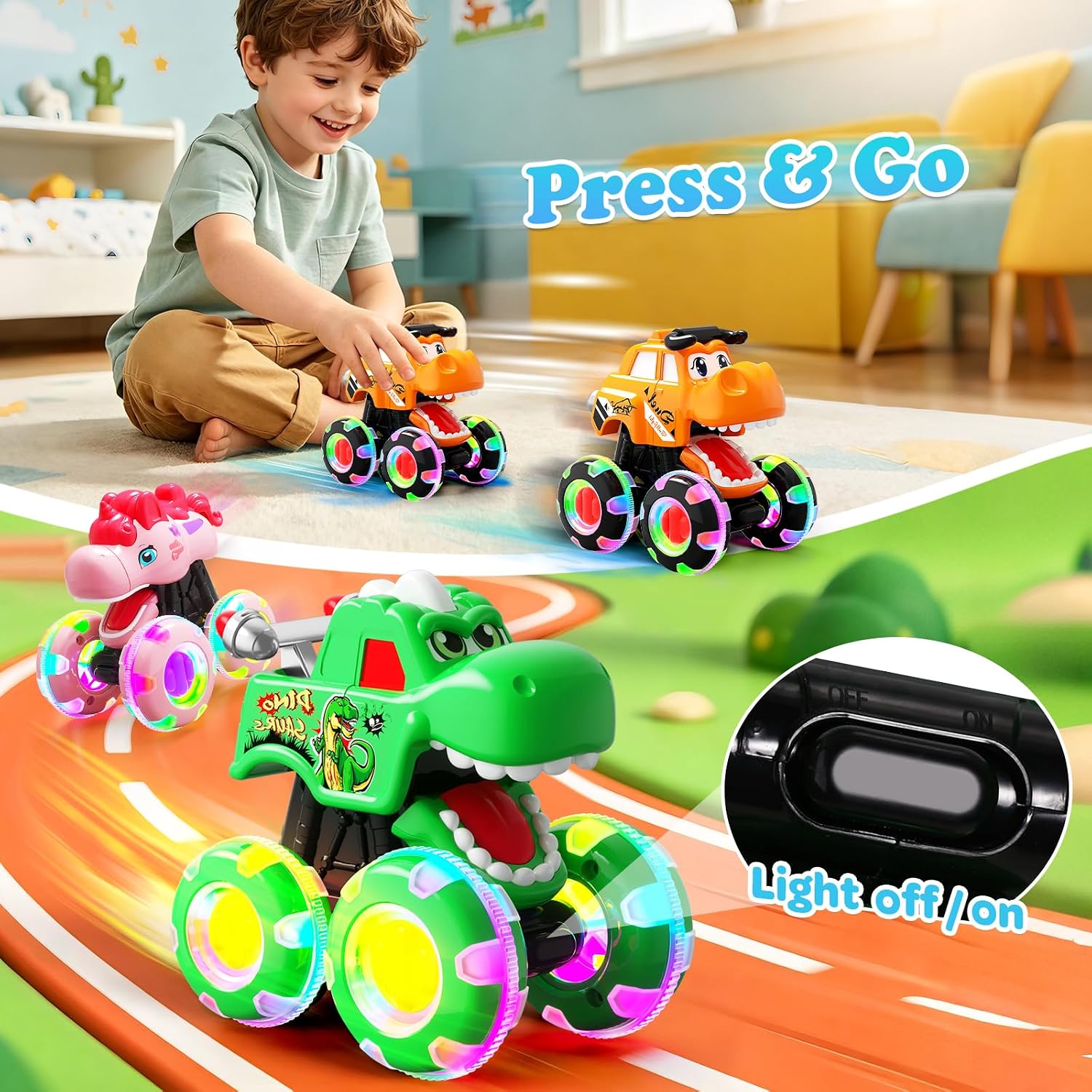 Detalle de Monster Truck Toys 3-Pack