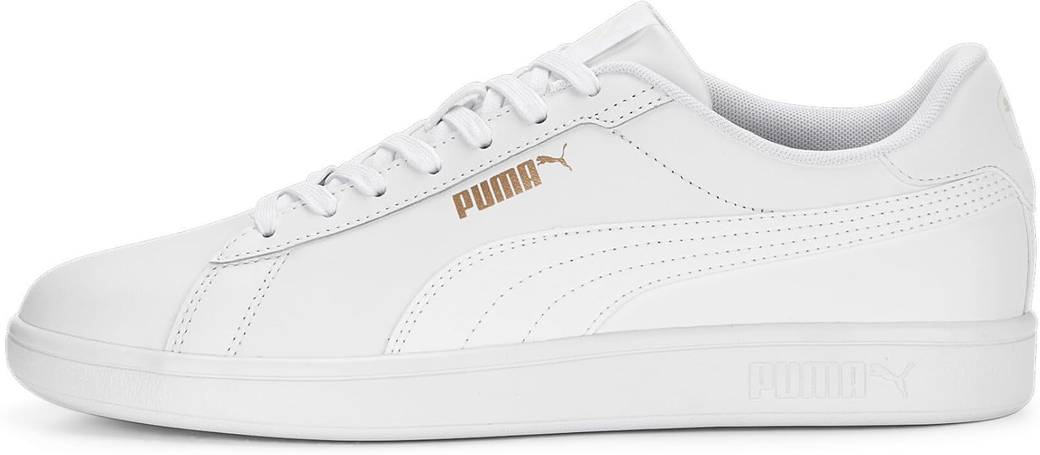PUMA Smash 3.0 L Zapatillas Unisex Adulto 👟 White Gold