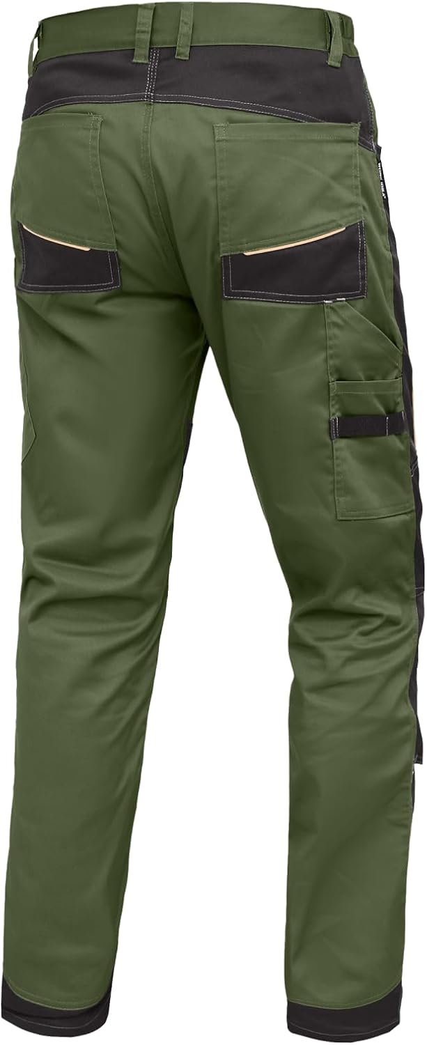 Detalle de WORK IDEA Pantaloni da Lavoro Maschili in Stretch con Tasche per Attrezzi – Comfort e Funzionalità