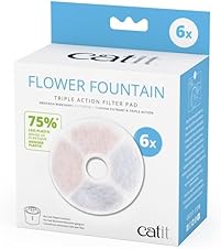 Detalle de Catit Lot de 6 filtres Triple Action sans Cadre pour Fontaine à Fleurs Catit – restez prudent avec l’authenticité