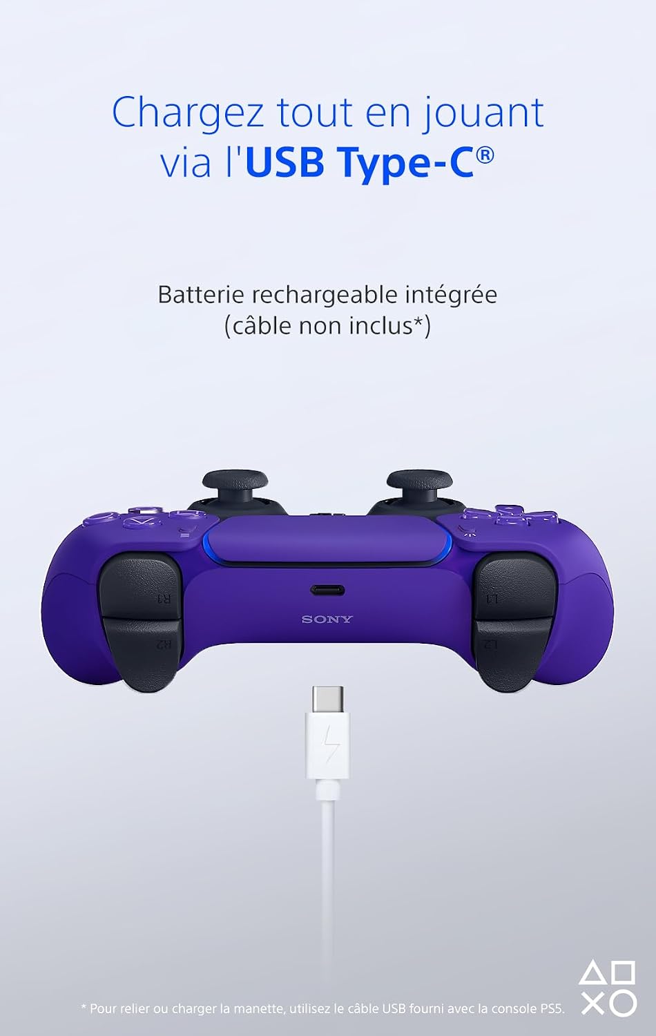 Detalle de Manette DualSense sans fil Galactic Purple – Sony/PlayStation 5