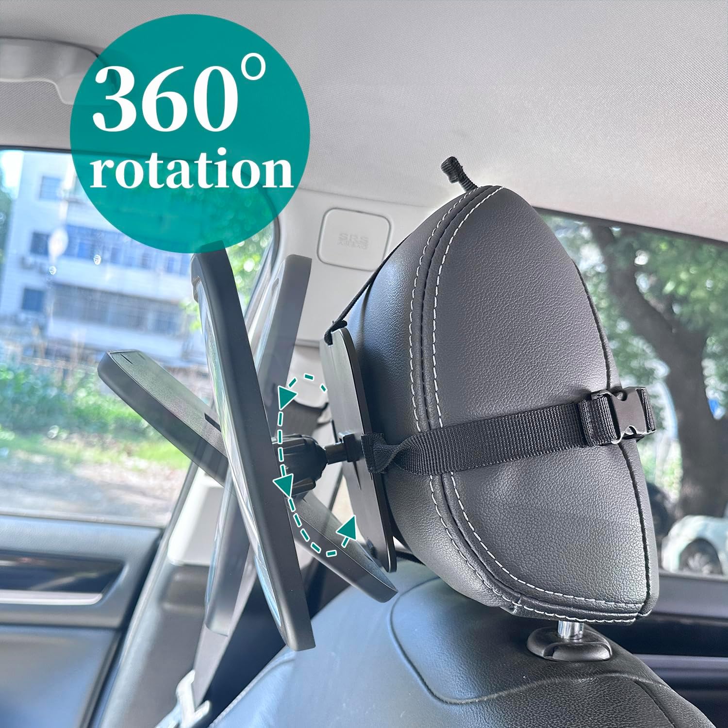 Detalle de Funbliss Rückspiegel Auto Baby 2er-Pack – bruchsicher, vibrationsfrei, 360° verstellbar