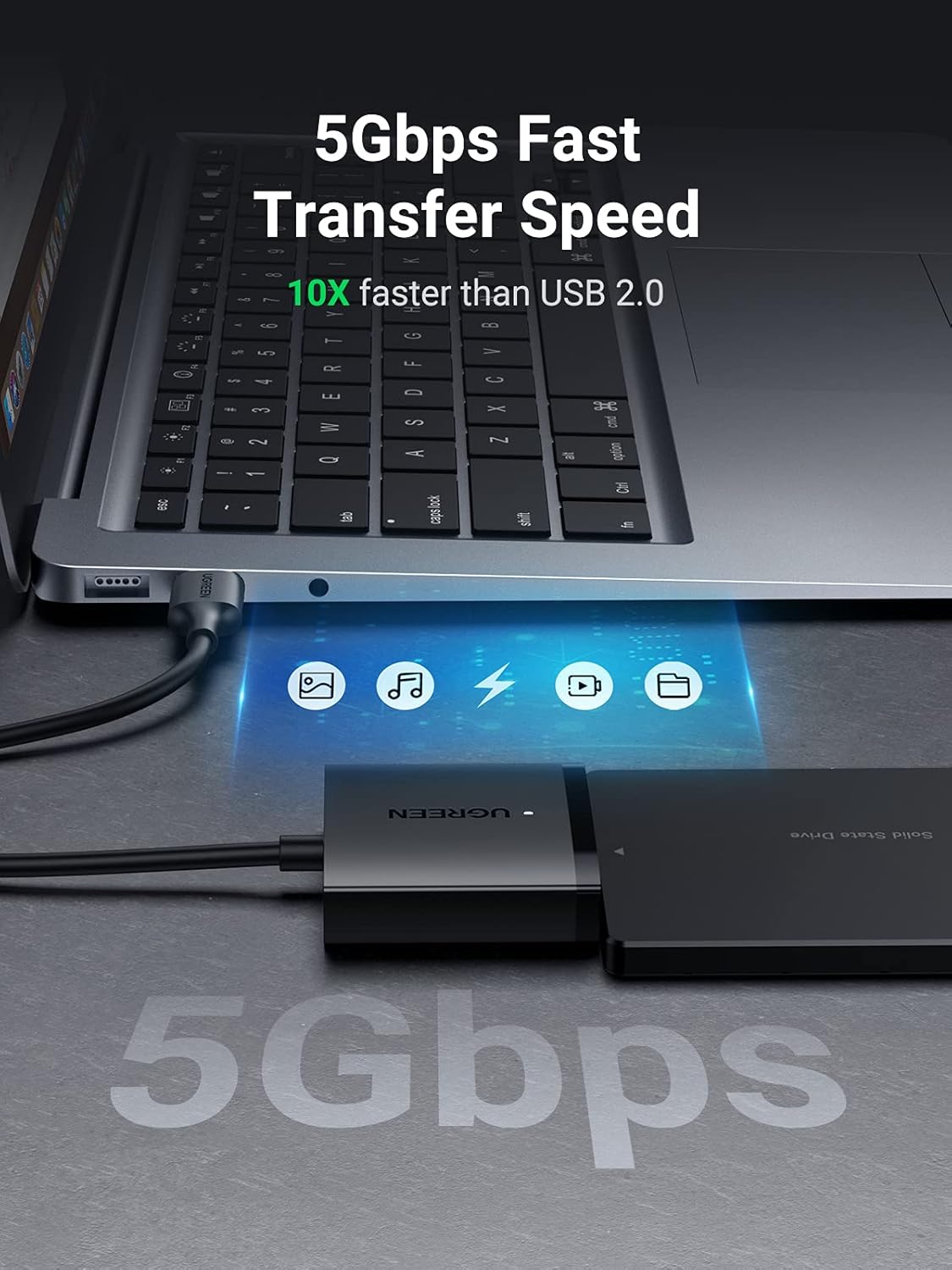 Thumbnail 1 de UGREEN USB to SATA Adapter, 5Gbps