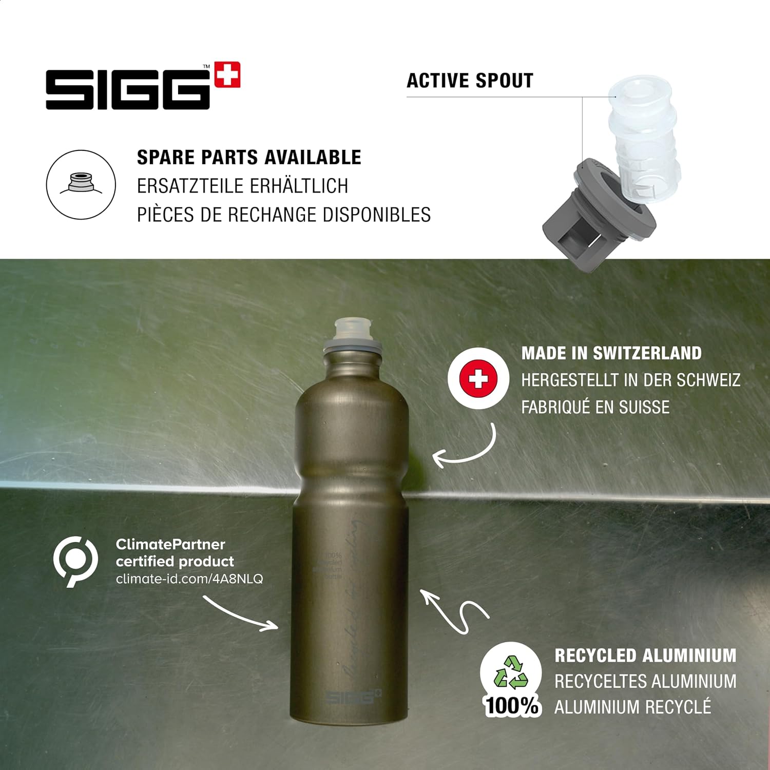Thumbnail 4 de SIGG Move MyPlanet™ Smoked Pearl Botella para bicicleta 0.75L 🚰