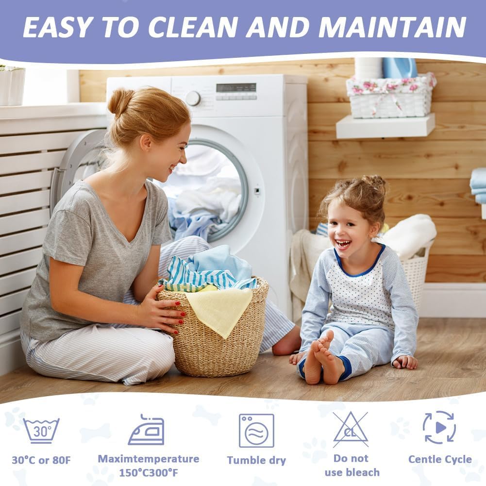 Thumbnail 6 de DUJUIKE washable incontinence bed sheets (reusable waterproof mattress protector) for adults, kids and pets