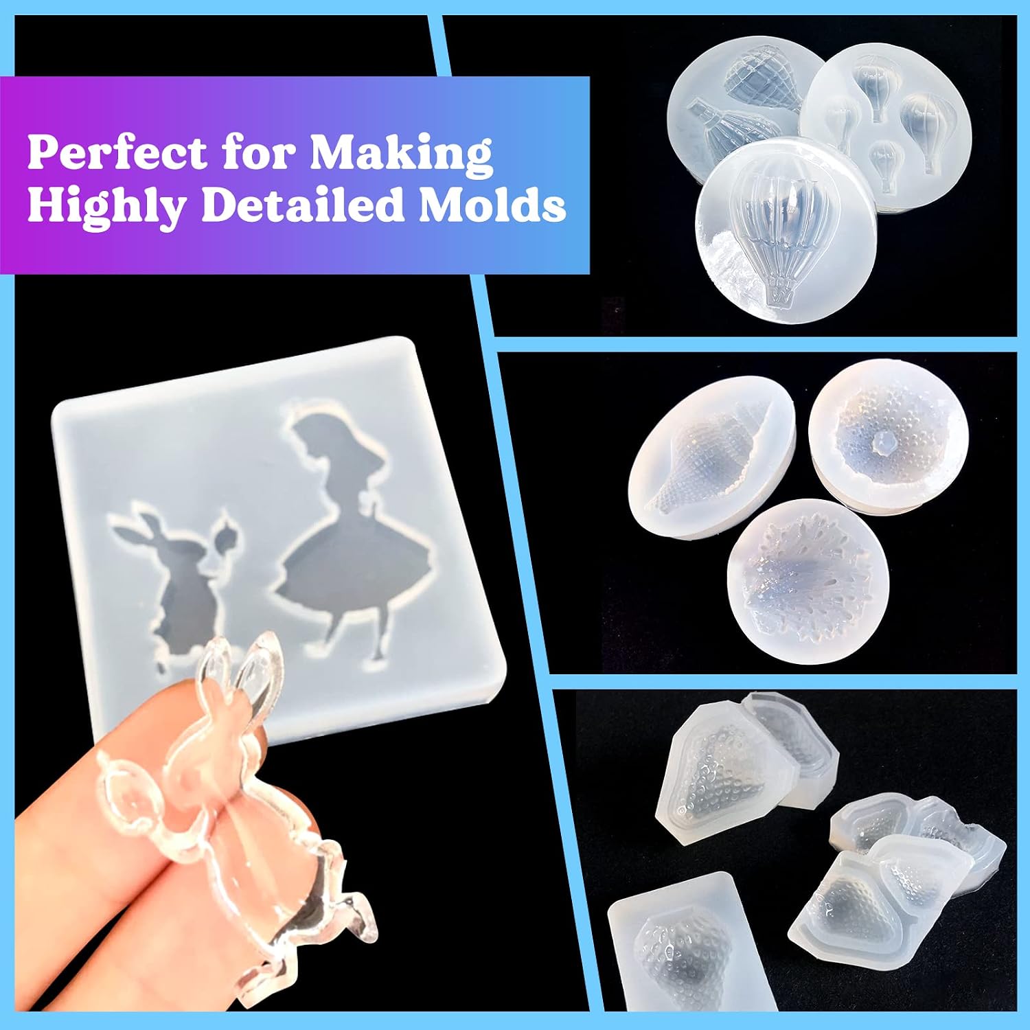 Thumbnail 6 de LET'S RESIN 580g Silicone Mould Making Kit – Translucent, 1:1 by Weight, Fast Cure