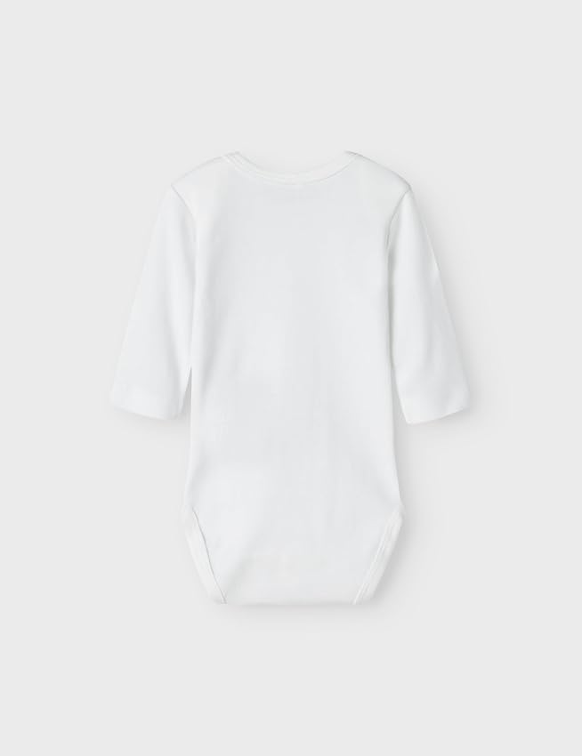 Detalle de NAME IT NBMBODY 3P LS Baby Elephant Noos, body manga larga 3 unidades