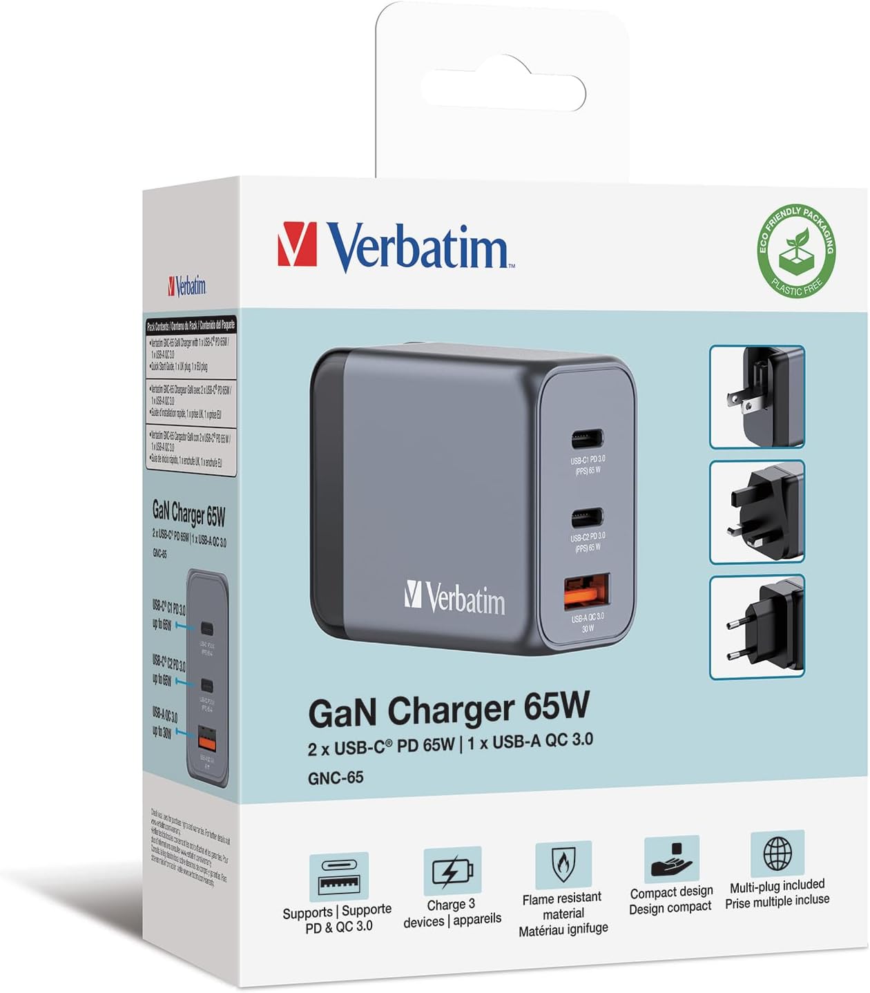 Thumbnail 5 de Verbatim GaN Charger 65 W 3 Ports