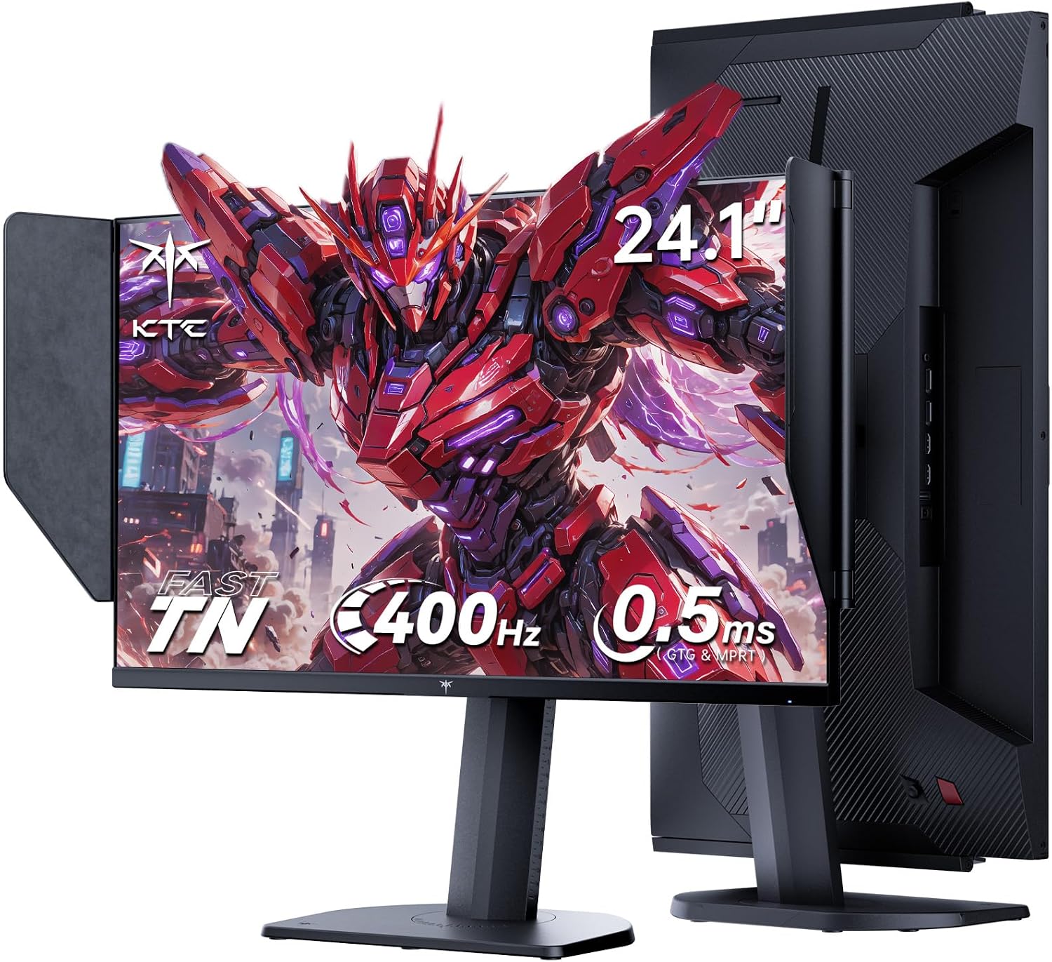 Detalle de KTC 25M1 400Hz Gaming Monitor 24.1": Fast TN, Hooded Shield, and 400Hz for Esports