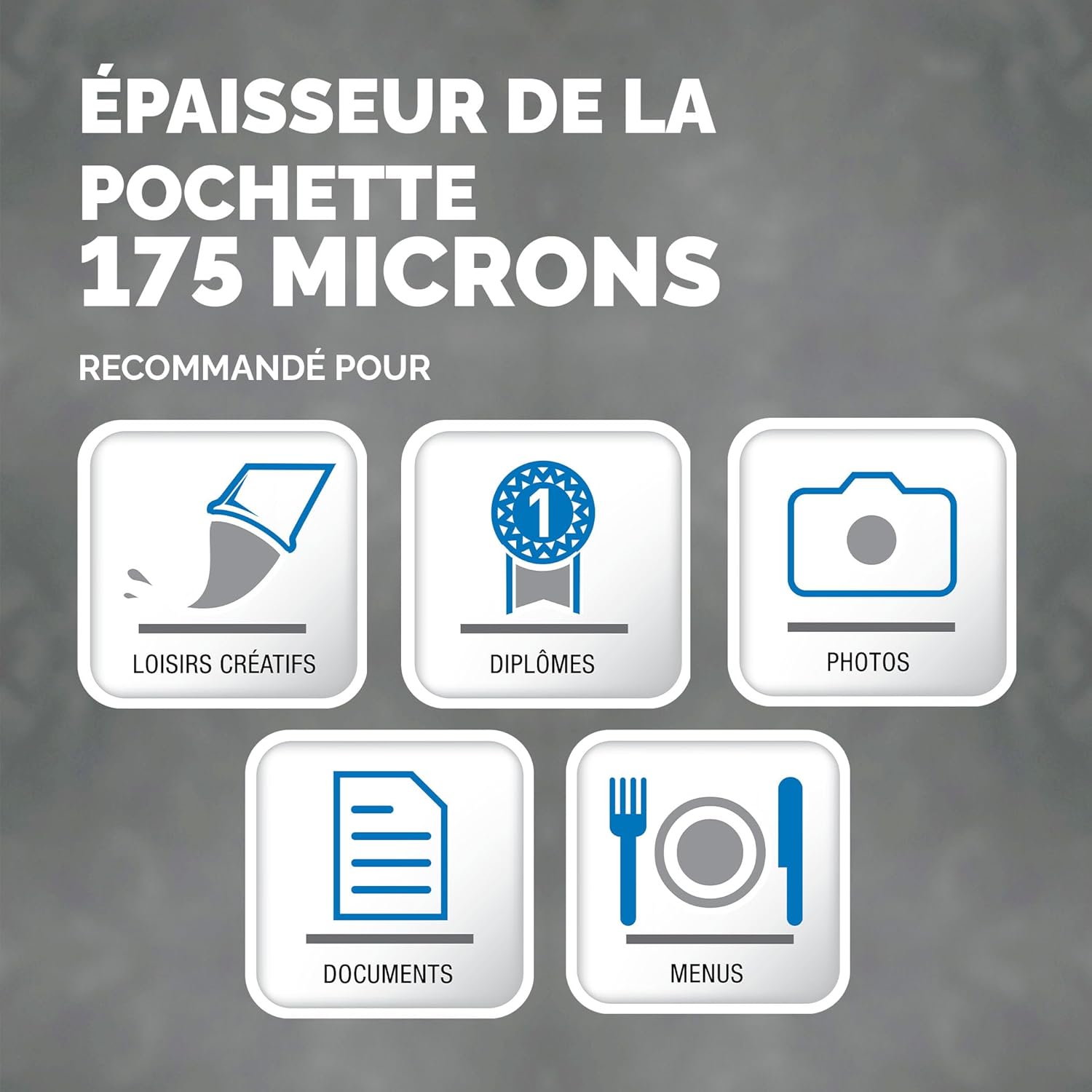 Thumbnail 2 de Pochettes de plastification Fellowes A4 175 microns – pack 100, finition brillante