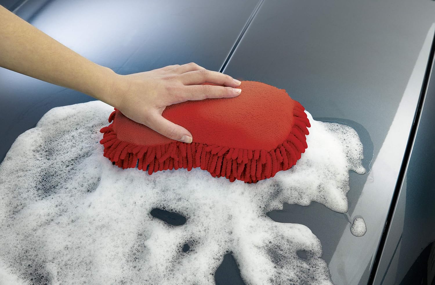 Thumbnail 4 de SONAX Microfaser Schwamm (1 Stück) – Zwei Seiten für gründliche Autowäsche, Modell 04281000