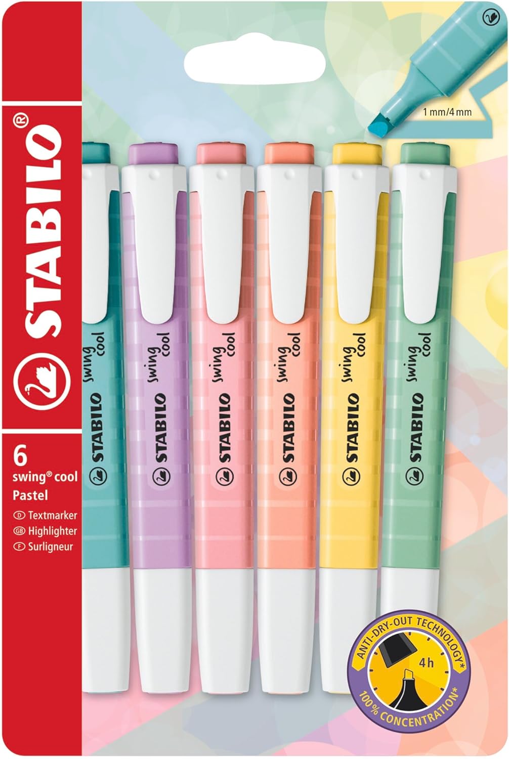 Thumbnail 5 de STABILO swing cool Pastel Highlighter Pack of 8