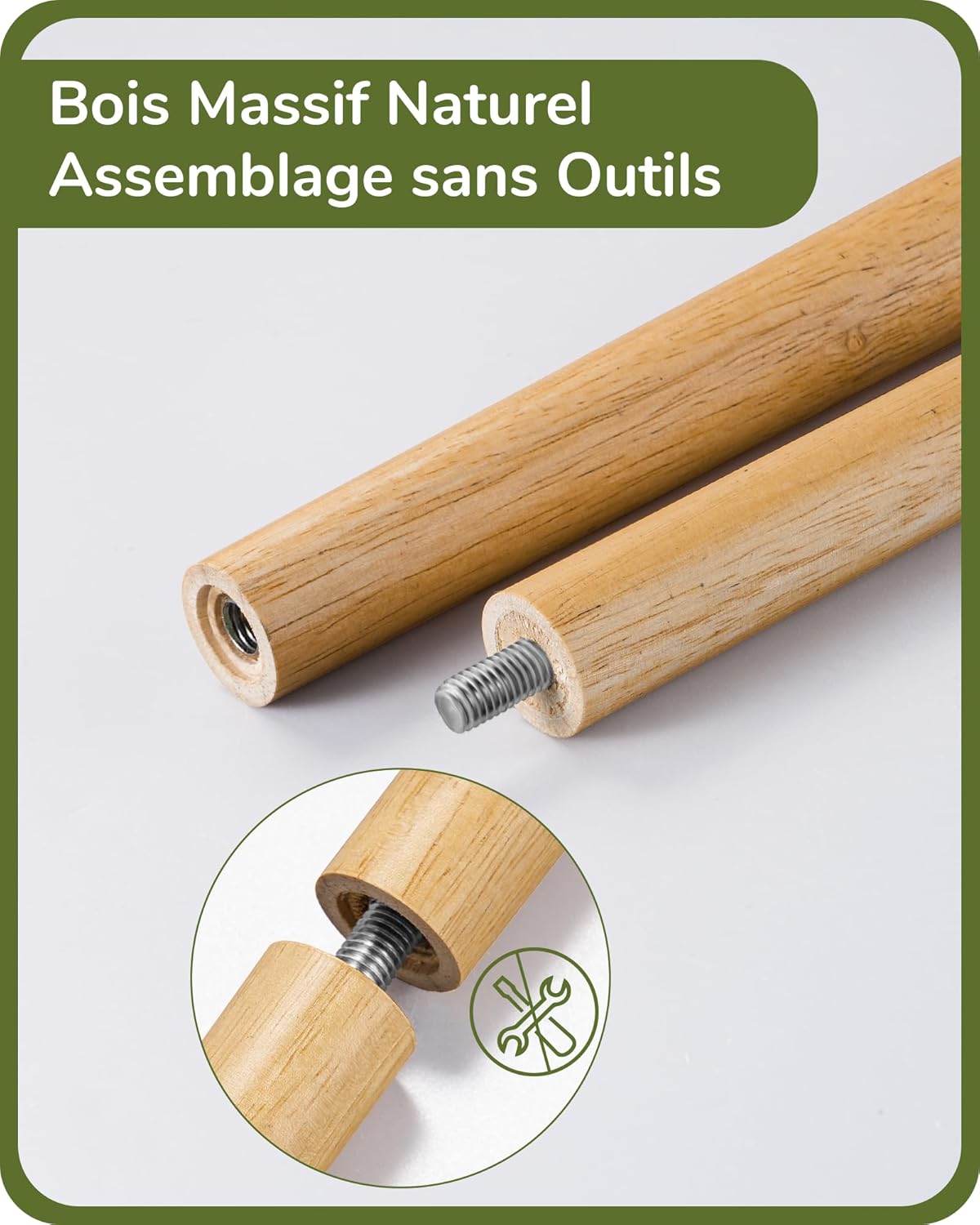 Thumbnail 1 de EDISHINE Lampadaire Trépied en Bois avec ambiances lumineuses réglables