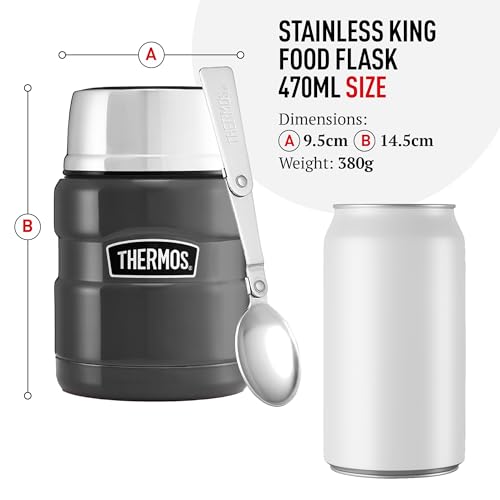 Thumbnail 4 de Thermos Stainless King Duck Egg Food Flask (470ml): 9h Hot, 14h Cold
