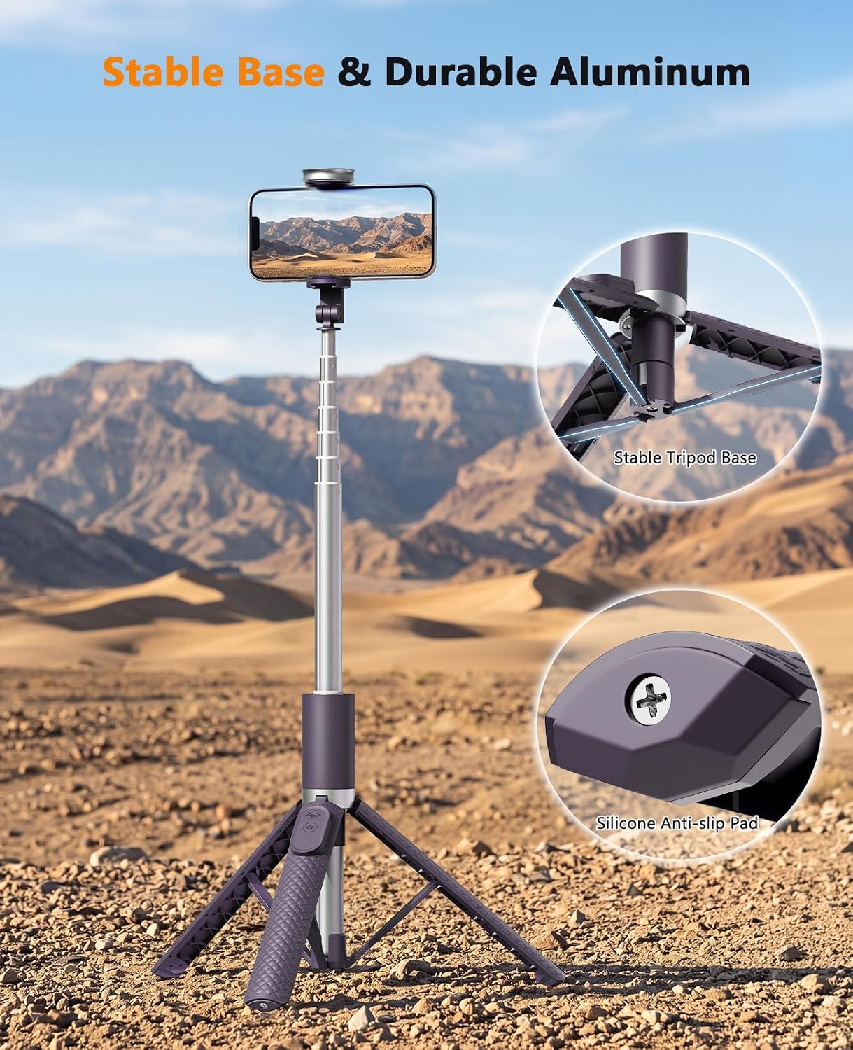 Detalle 2 de Vimose Phone Tripod, 62-Inch