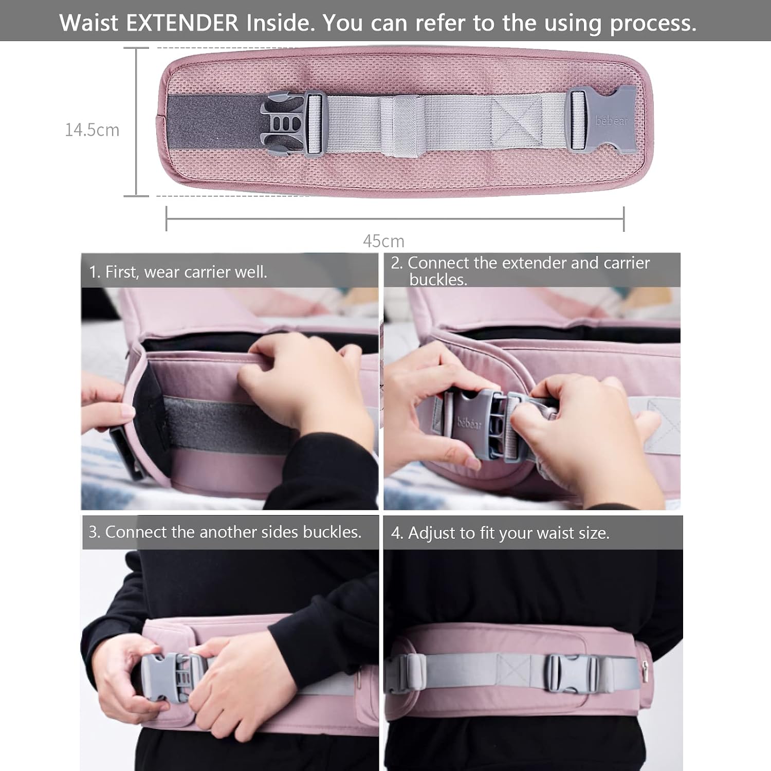 Thumbnail 4 de Bebamour Baby Carrier 0-36 Months