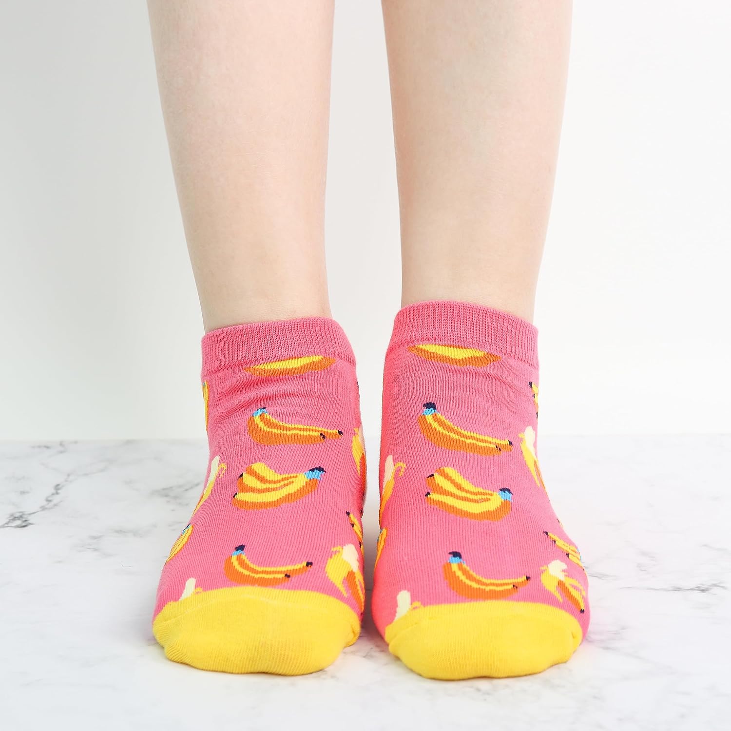 Thumbnail 1 de Jeasona 10–12 Paar lustige Sneaker-Socken für Damen (Baumwolle), Kurz & farbenfroh, Größe 35–42