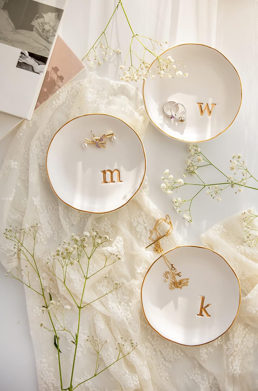 Thumbnail 5 de COLLECTIVE HOME Ceramic Decor Tray for Jewelry 4.75" 🗂