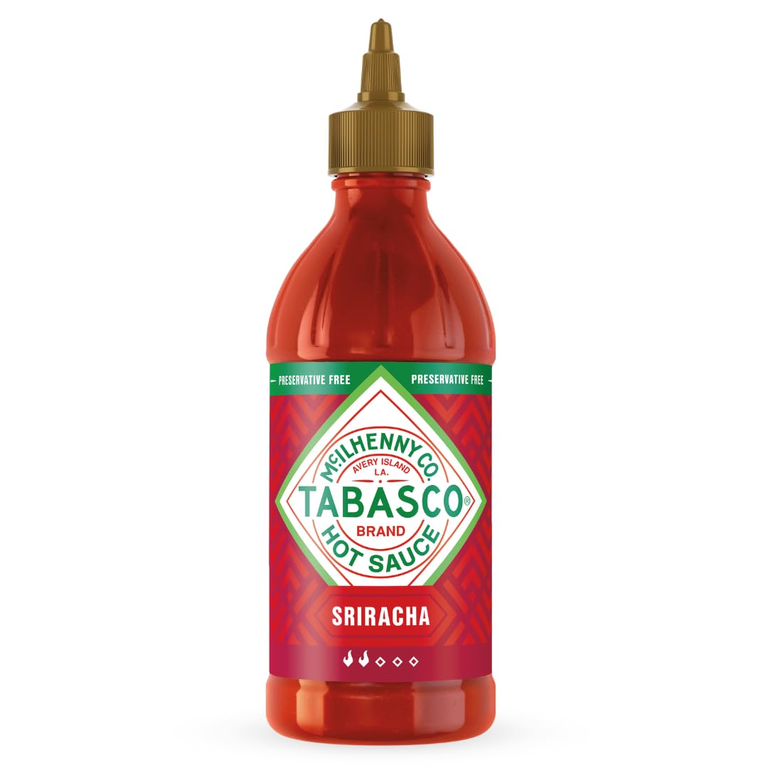 Detalle de Tabasco Squeeze Scharfe Soße Multipack – 3 × 256 ml, Sriracha, Buffalo, Salsa Picante