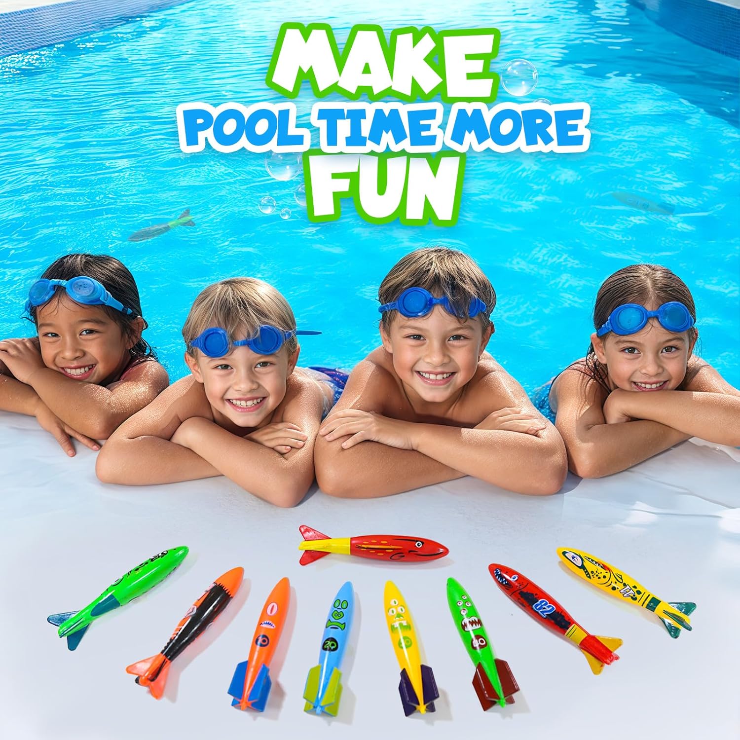 Thumbnail 5 de Dive Rings Pool Toys 9-Pcs Diving Set
