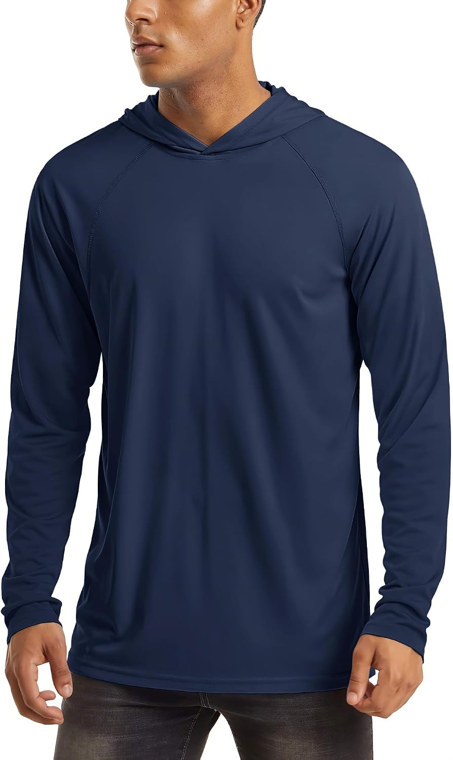 Detalle de MAGCOMSEN Men's Hooded UPF 50+ Long Sleeve Sun Shirt, Quick-Dry Polyester