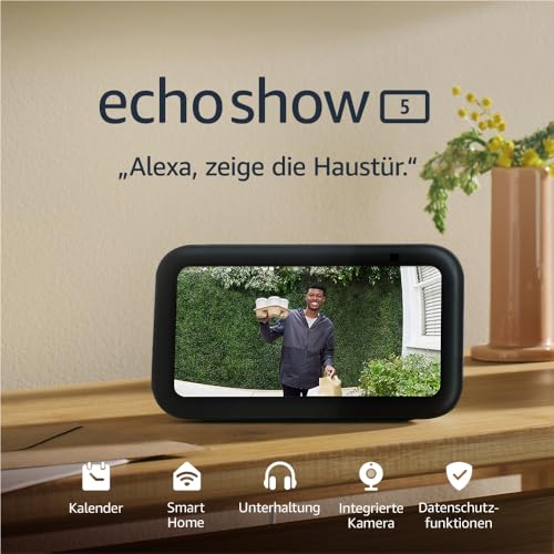 Thumbnail 7 de Echo Show 5 (Neueste Generation) – Kompakter smarter Touchscreen mit Alexa+-Bright Display, Anthrazit