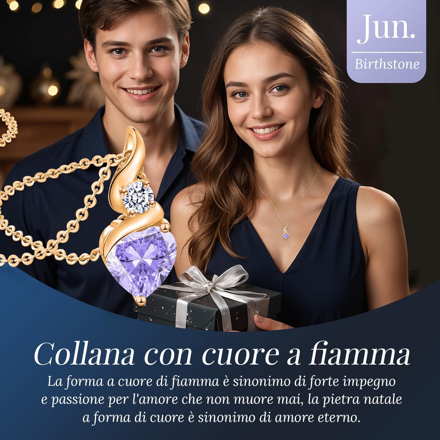Thumbnail 6 de LOUISA SECRET collana Cuore Infinito 925