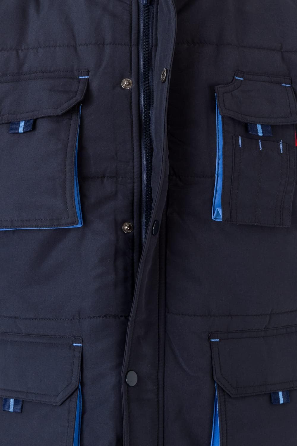Detalle de Velilla 205902_61/05_M Padded Vest, Bicolour Navy, Multi-Pocket, Size M
