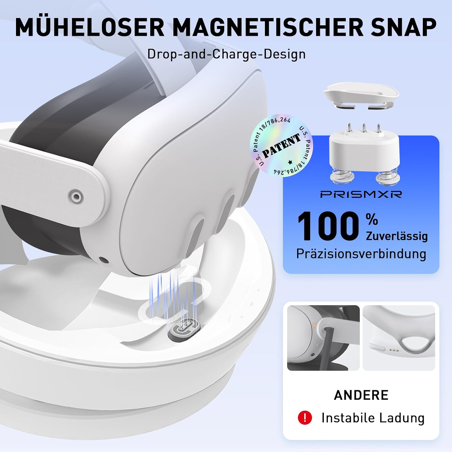 Detalle 2 de PRISMXR VR Ladestation für Quest 3