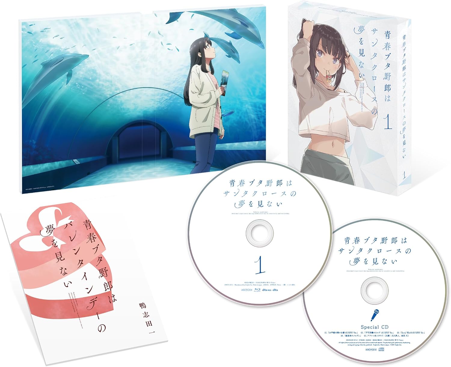 Detalle 2 de 青春ブタ野郎はサンタクロースの夢を見ない 1 完全生産限定版 Blu-ray 特典CD・書き下ろし小説付き