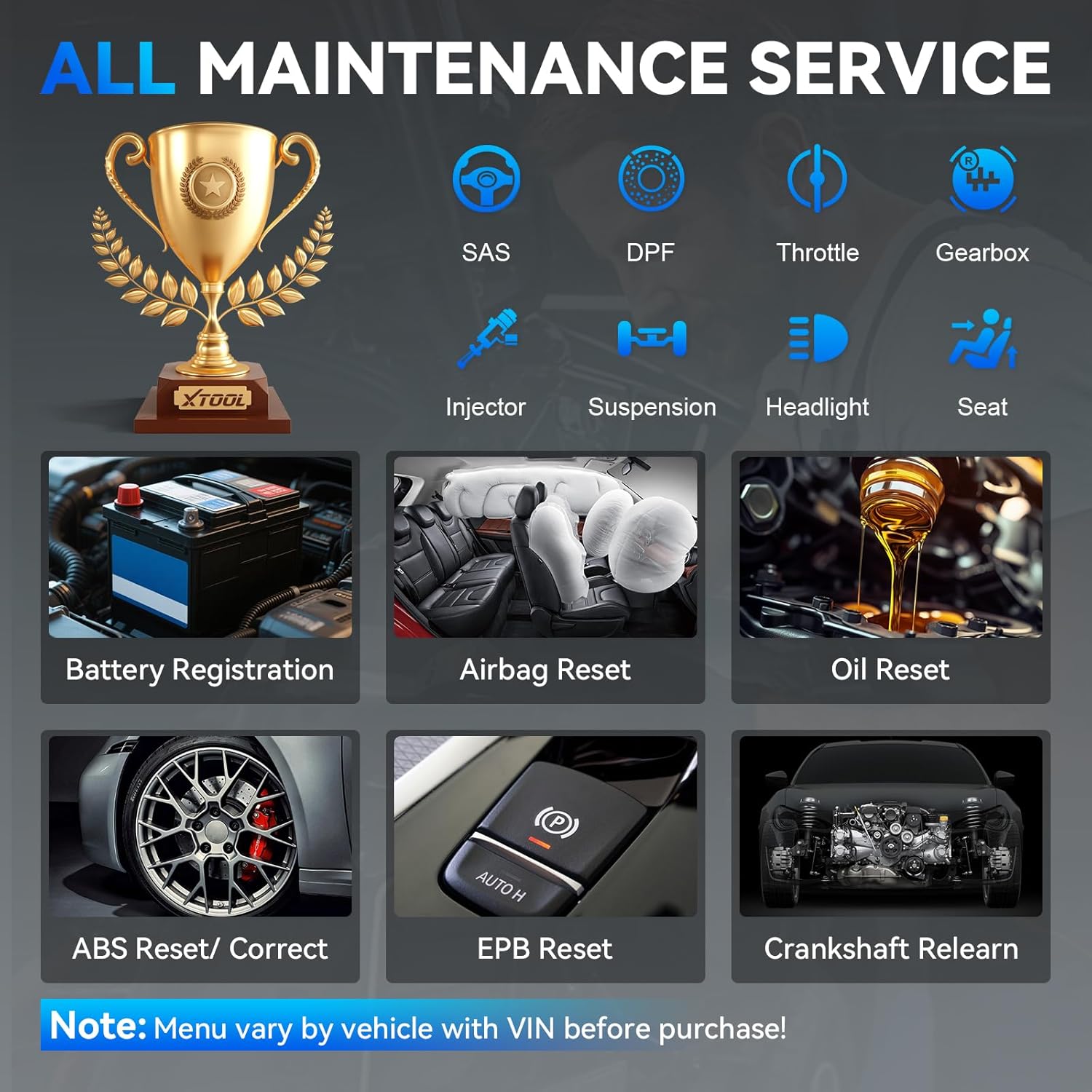 Detalle 2 de XTOOL IP500 OBD2 Scanner for BMW/Mini/RR – Bidirectional Diagnostics, Full System, 23+ Resets