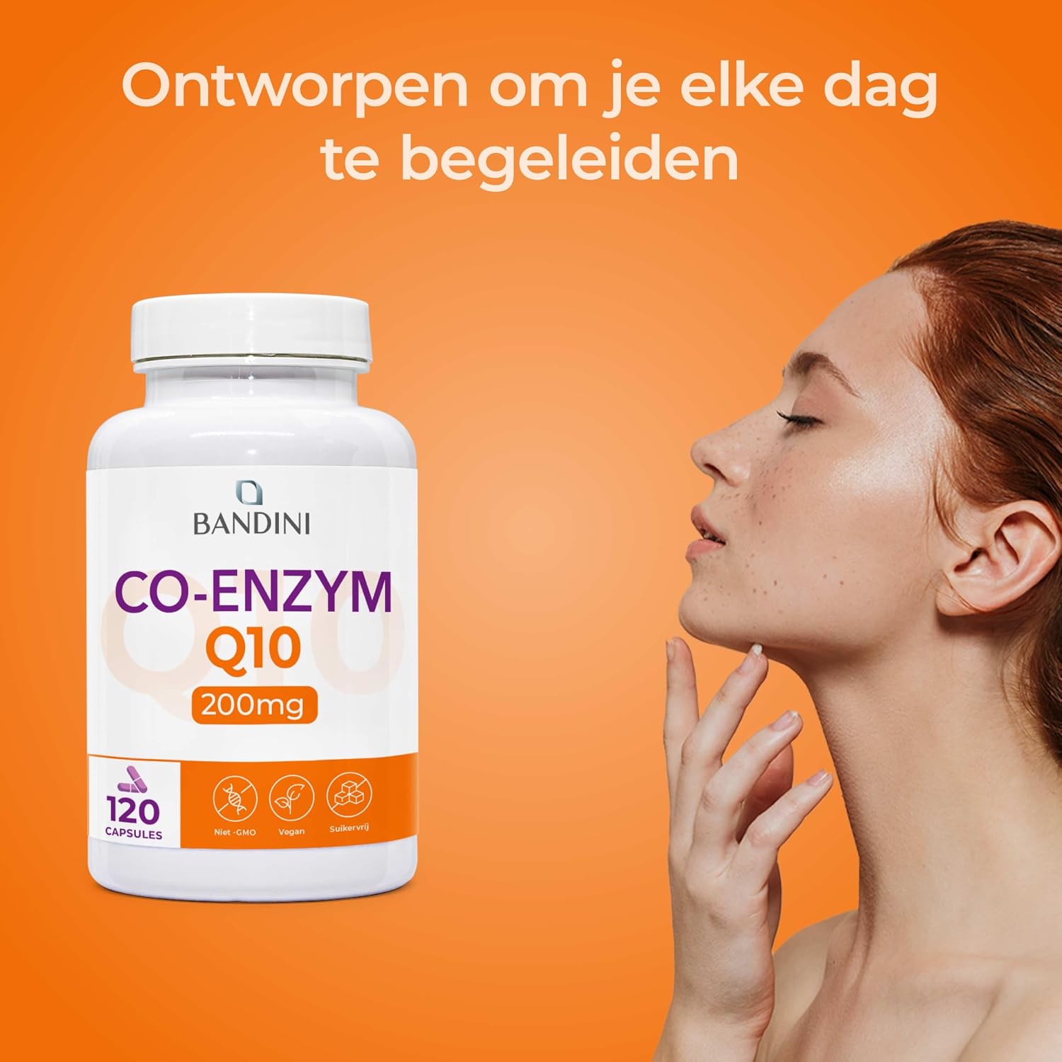 Detalle de BANDINI Co-enzym Q10 200 mg, 120 veganistische capsules