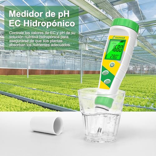 Thumbnail 3 de UIUZMAR Medidor 5 en 1 de pH y salinidad para piscina, hidroponía y más