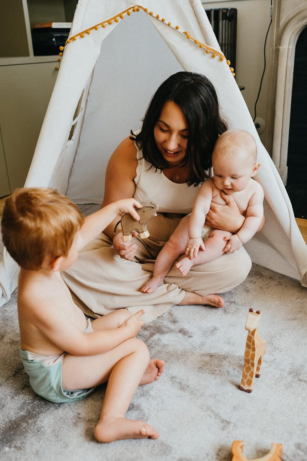 Thumbnail 1 de Love & Green inserts jetables écologiques universels pour couche lavable (x25) Taille S/M