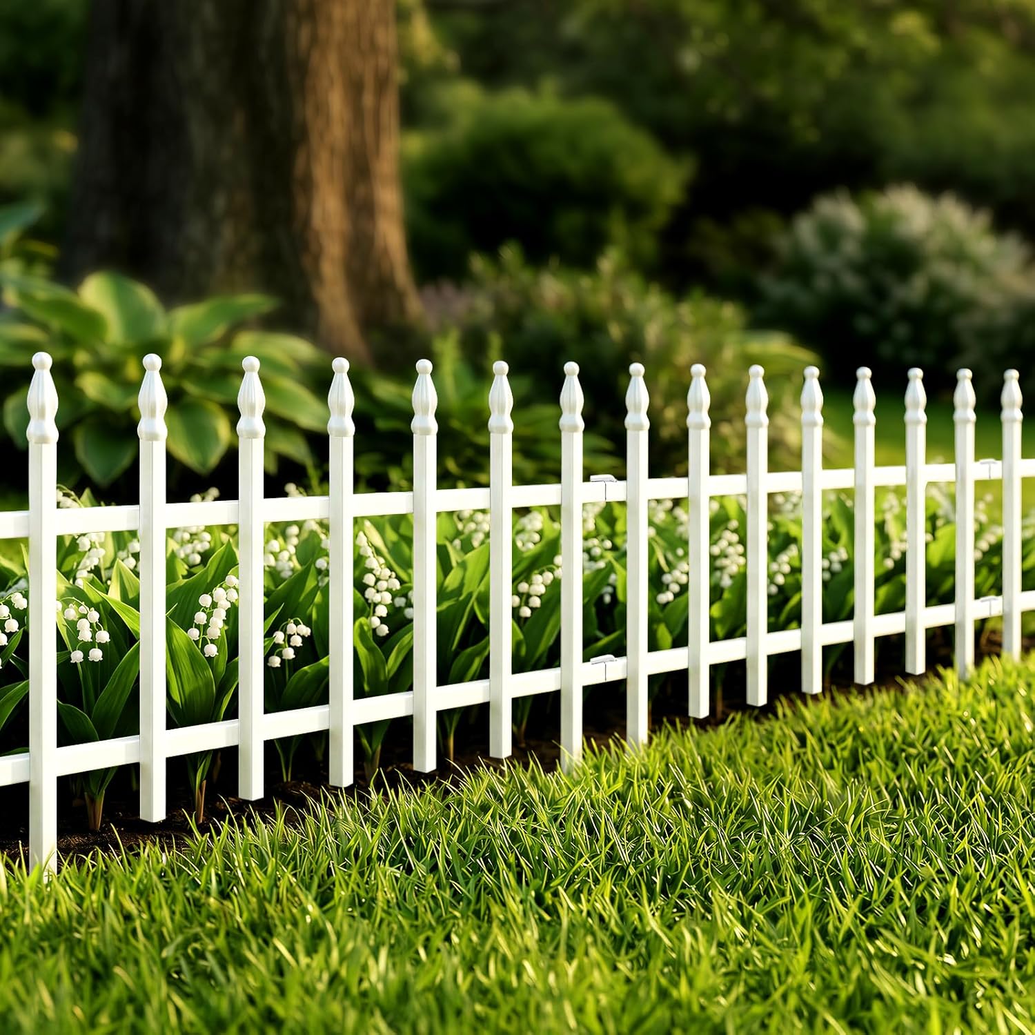 Thumbnail 6 de Thealyn Metal Decorative Garden Fence: 57cm Wide x 45cm High, 5 Panels (2.8m total) for Flower Beds and Path Edges