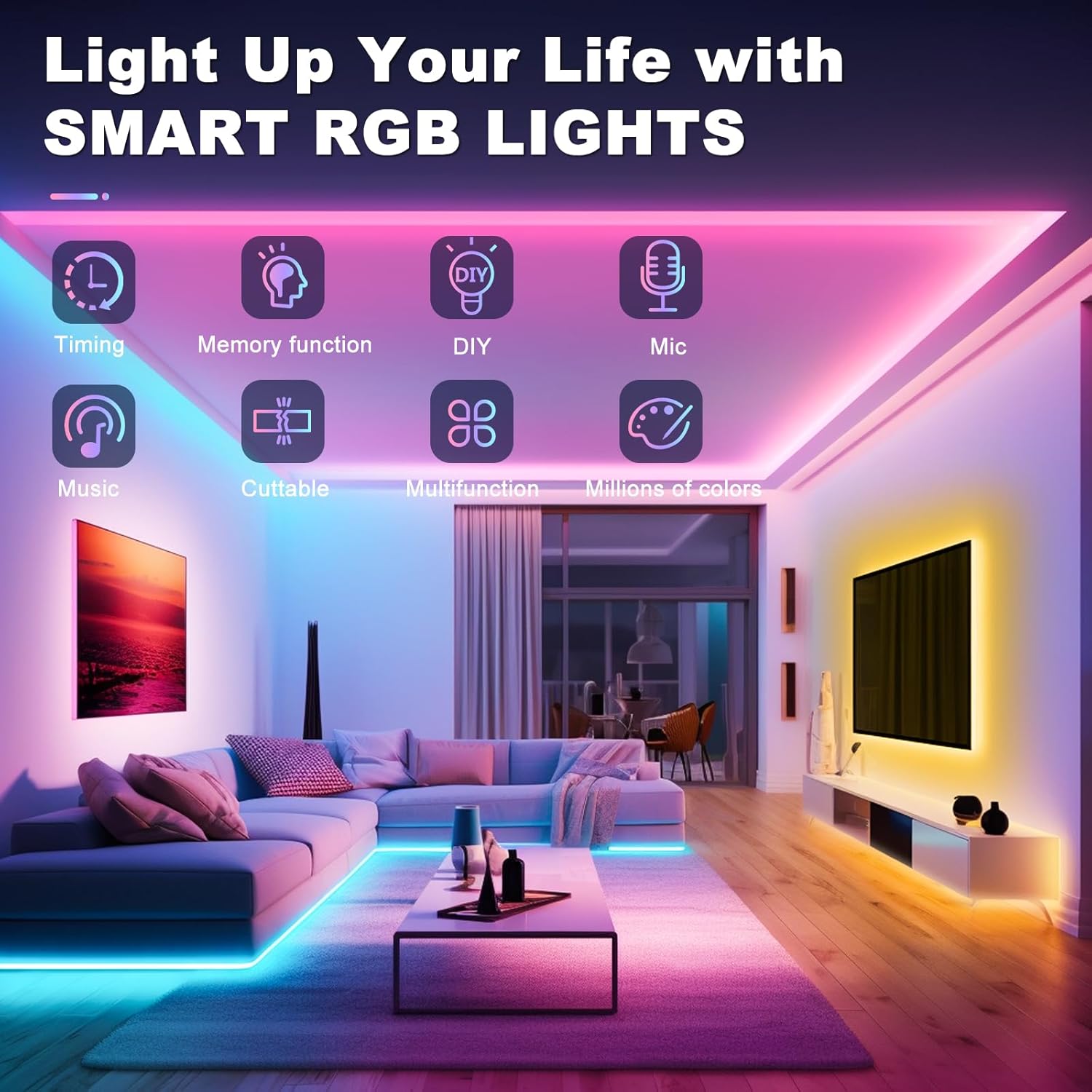 Thumbnail 1 de LED Streifen 20m RGB mit Fernbedienung