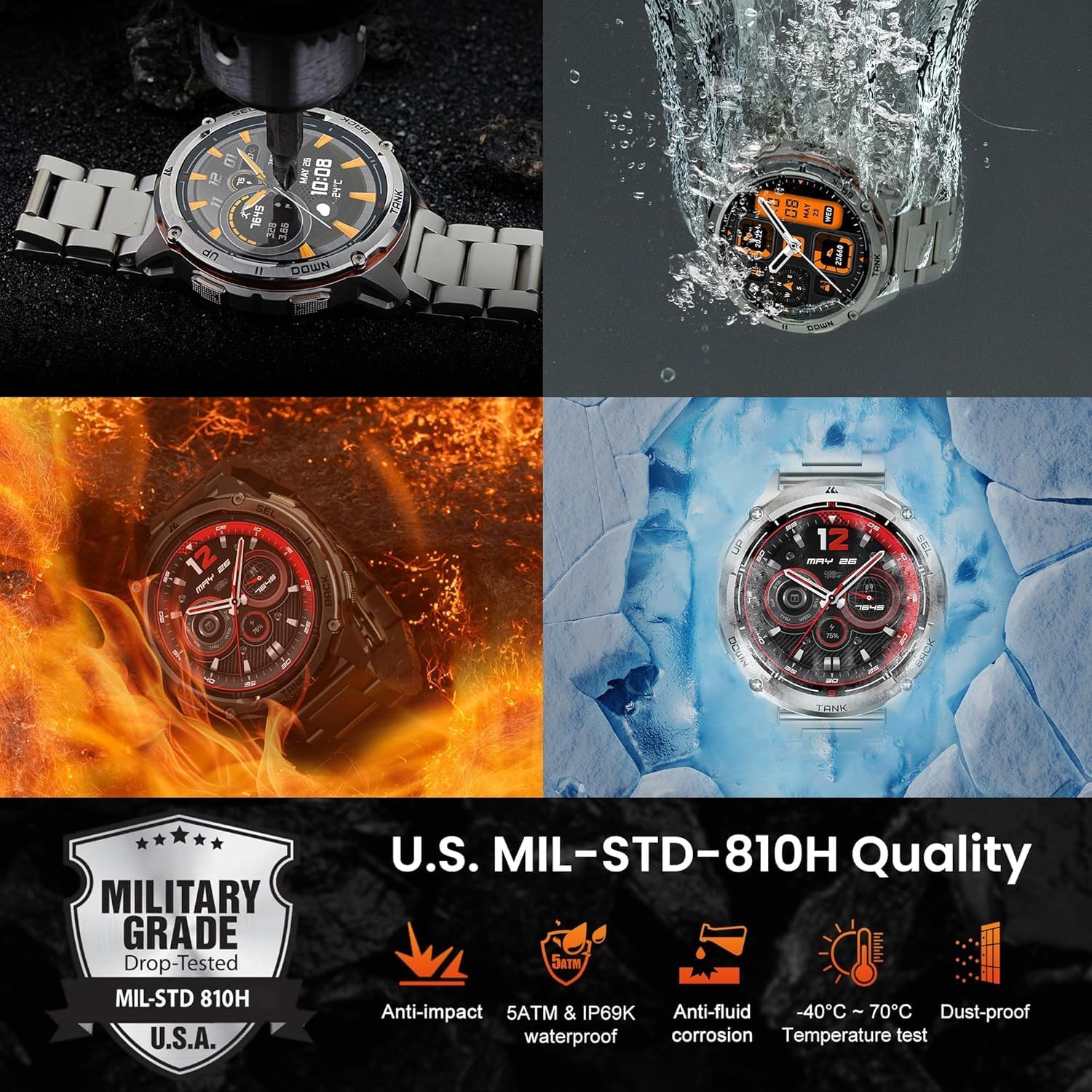 Thumbnail 1 de KOSPET TANK T3 Ultra 2 1.43" rugged smartwatch