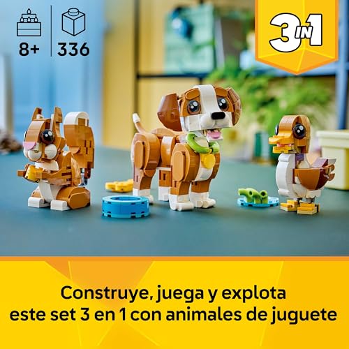 Detalle 2 de LEGO Creator 3en1 Cachorro Juguetón 31382