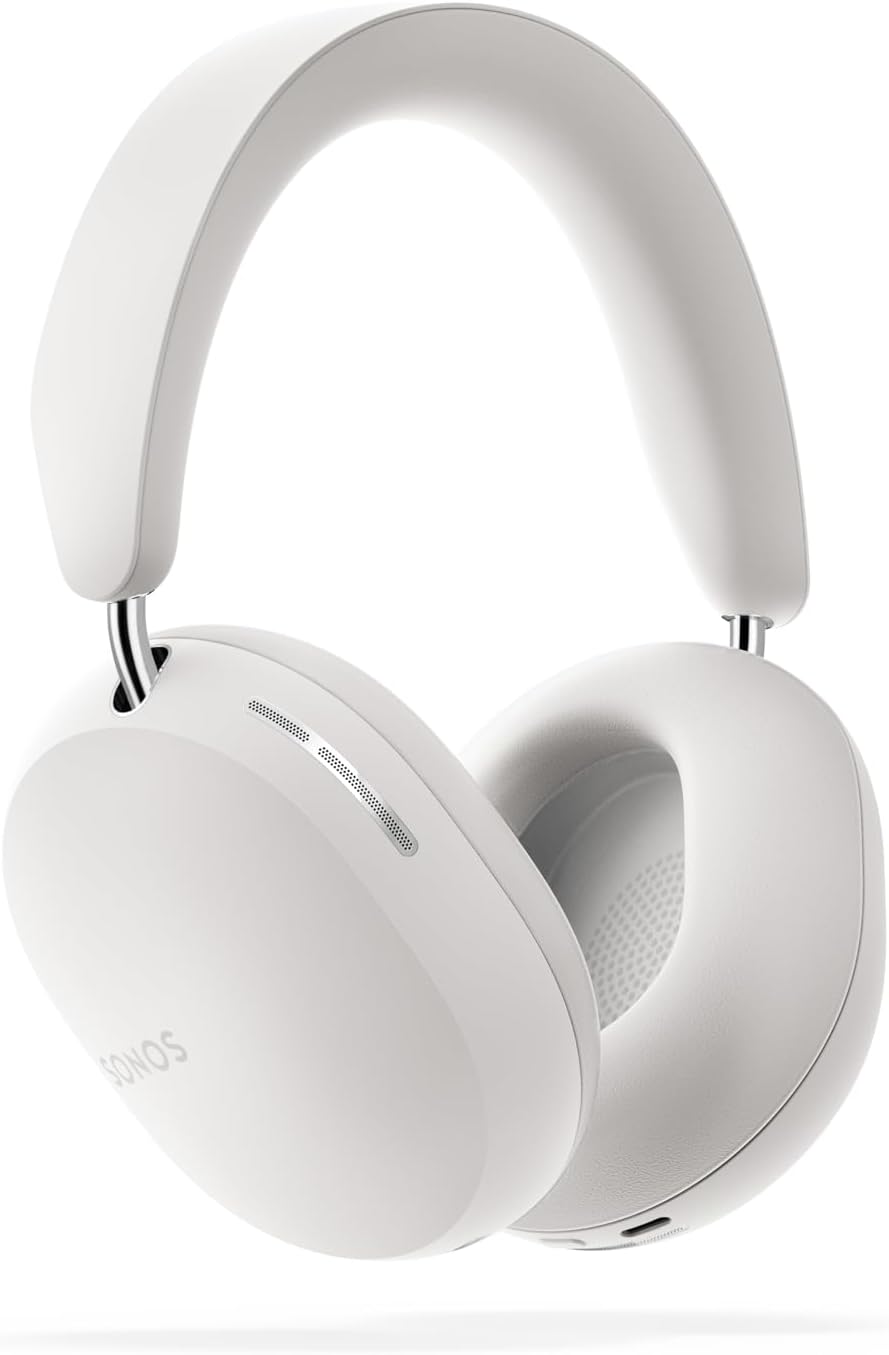 Detalle de Sonos Ace noise cancelling wireless Bluetooth headphones (White) with up to 30 hours battery life and spatial audio